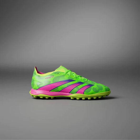 adidas Predator League TF Turf Soccer Cleat - Solar Green/ Shock Pink/ Lucid Lemon