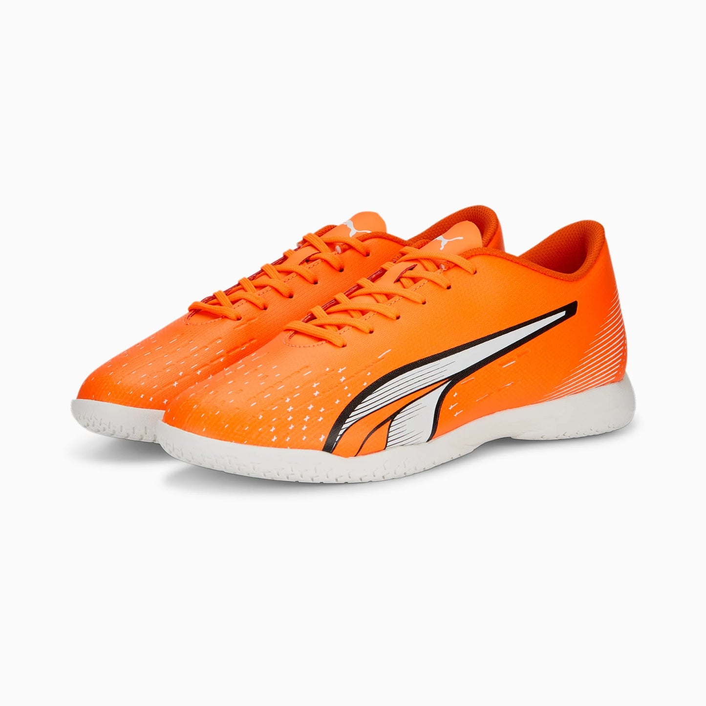 Puma Ultra Play Shoes Men's IN Indoor Shoes Soccer Football-Orange/White