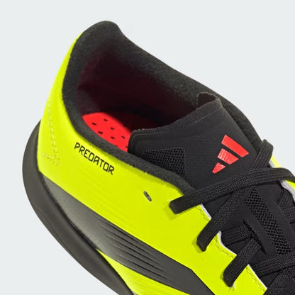 adidas Junior Predator League Turf Soccer Shoes - Tesoye Black/ Solar Red