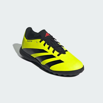 adidas Junior Predator League Turf Soccer Shoes - Tesoye Black/ Solar Red