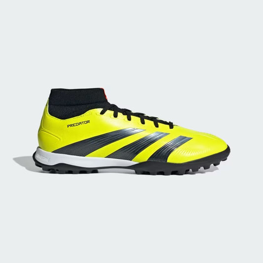 adidas Predator League Sock TF Turf Soccer Shoes - TESOYE/CBLACK/SOLRED