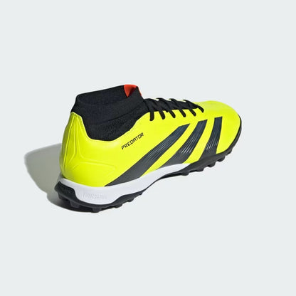 adidas Predator League Sock TF Turf Soccer Shoes - TESOYE/CBLACK/SOLRED