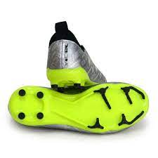 Nike Junior Zoom Vapor 15 Academy FG Firm Ground Shoes - Metalliac Silver/Volt- Black