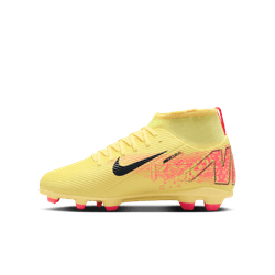 Nike Junior Mercurial Superfly 9 Club FG/MG Soccer Cleat - LT Laser Orange/ Armony Nav