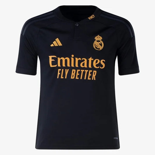 Men's adidas Replica Real Madrid Third Home Jersey 2023-2024 - Black