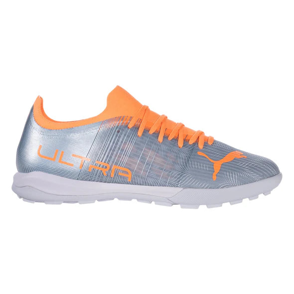 Puma Ultra 3.4 TT Artificial Turf Soccer Shoes - Grey/Citrus