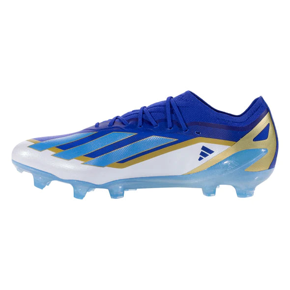 adidas X Crazyfast.3 MESSI Firm Ground Elite Soccer Cleats - Lucblu/ Blubrs/ FTWwhht