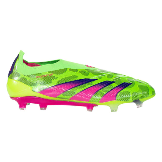 adidas Predator Elite FG Firm Ground Soccer Cleat - Solar Green/ Shock Pink/ Lucid Lemon