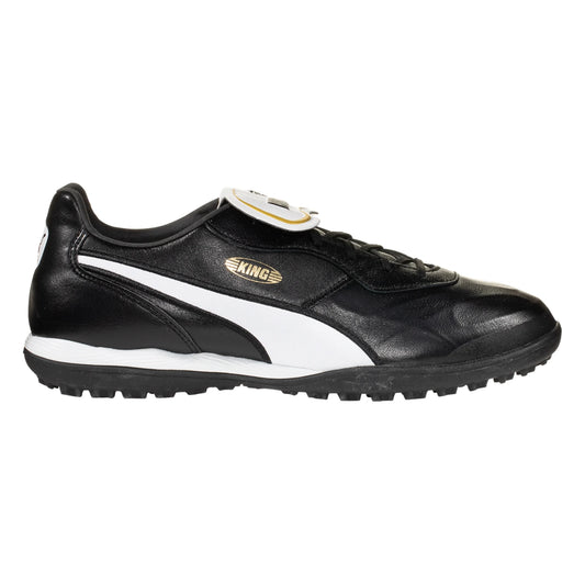 Puma King Top TT Turf Shoes Football Boots- Black/White