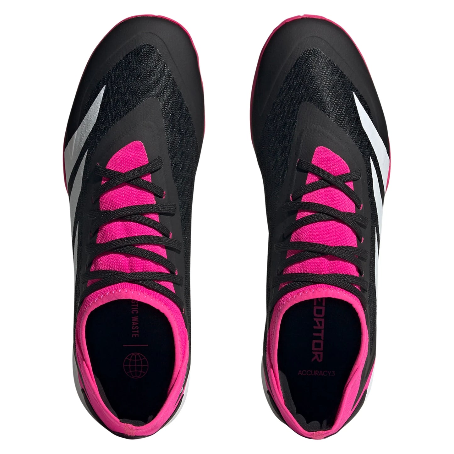 adidas Predator Accuracy.3 IN Indoor Shoes - Core Black / Cloud White / Team Shock Pink 2