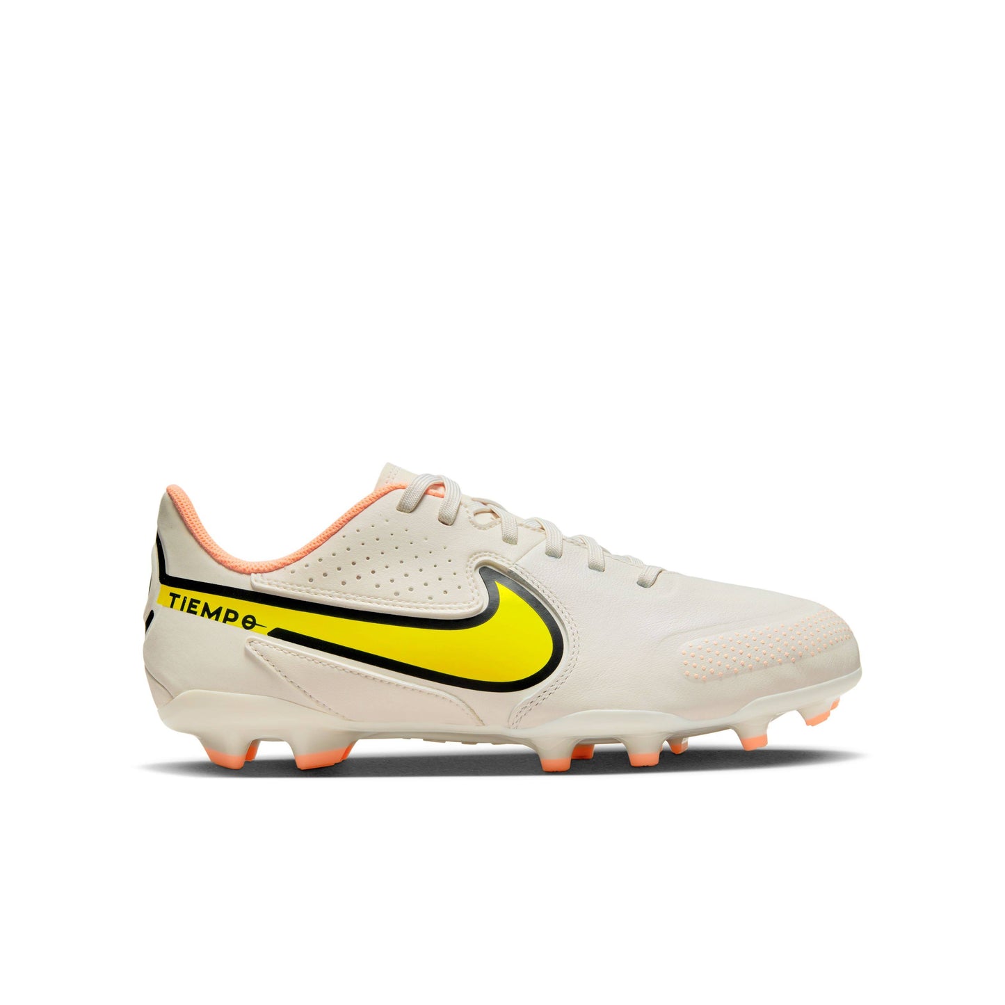 Nike Junior Tiempo Legend 9 Academy FG/MG Firm Ground Soccer Cleats - Phantom/Yellow